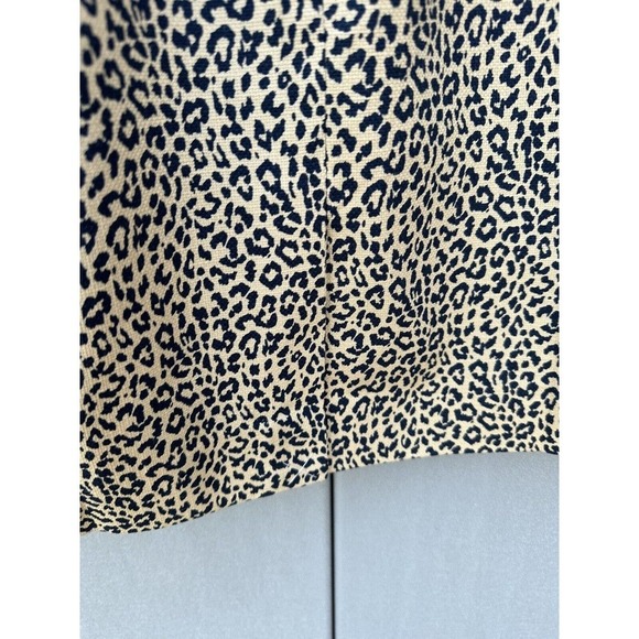 J Crew Leopard Print Sheath Dress Womens Career Work Party Day To Night Sz 4 - Picture 8 of 13